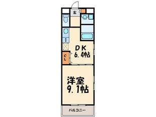 ビュ－博多の物件間取画像